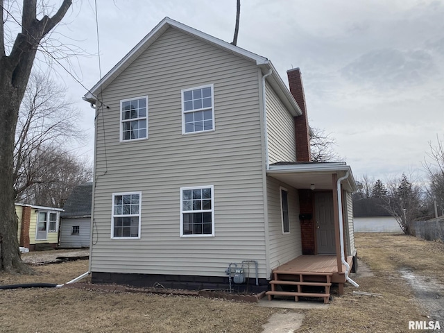 view of rear view of property