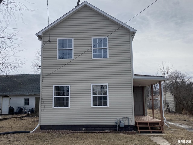 view of rear view of property