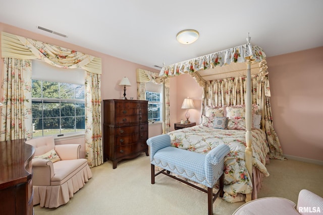 bedroom featuring carpet flooring