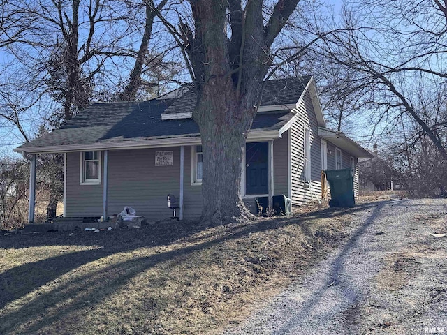 view of side of property