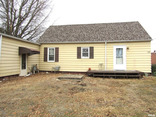 view of rear view of property