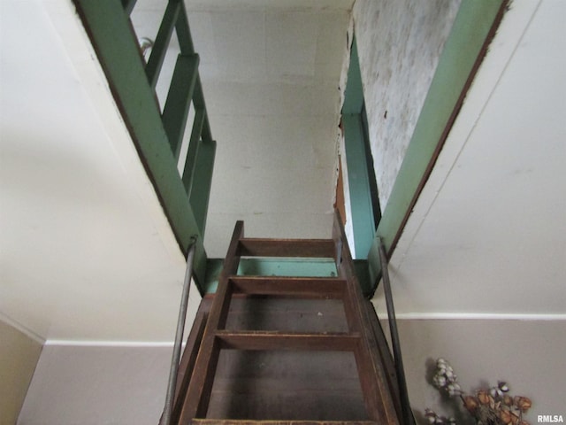 view of stairs