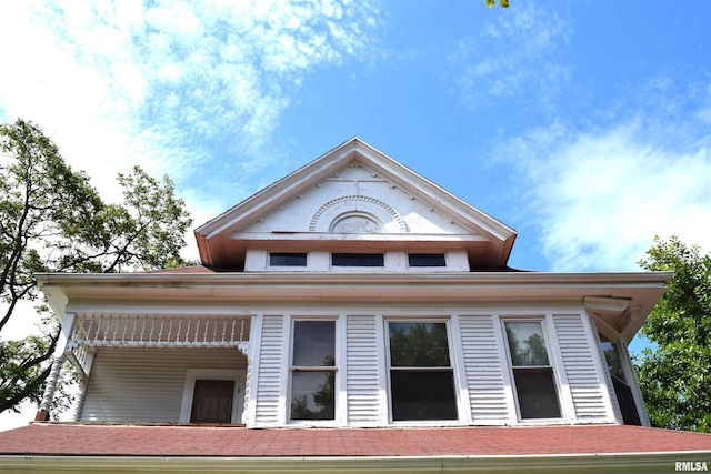 view of rear view of property