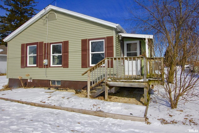 view of bungalow