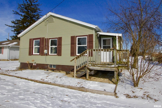 view of bungalow-style home