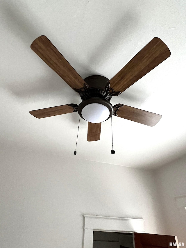 details featuring ceiling fan