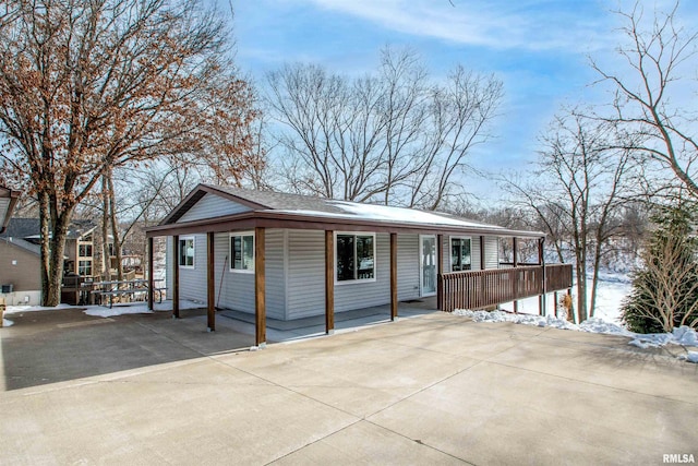 view of ranch-style house