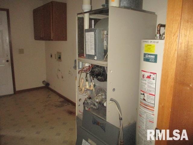 utilities with gas water heater