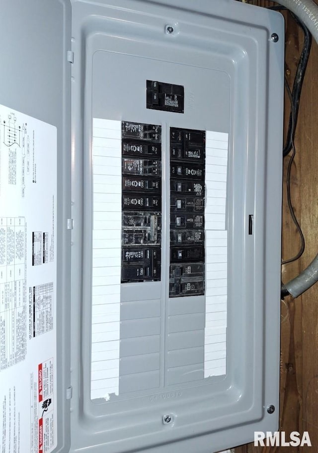 300 E 4th St, Saint David, IL 61563 - utility room with electric panel