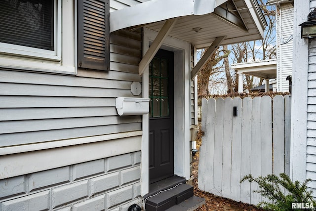 view of entrance to property