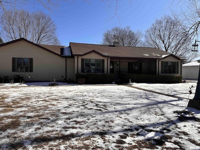 view of ranch-style house