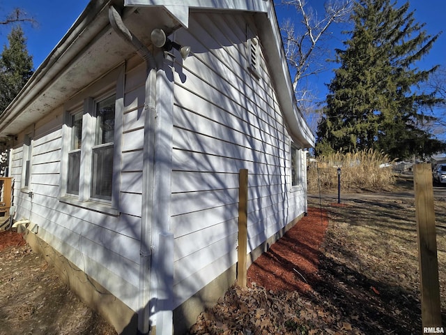 view of side of property