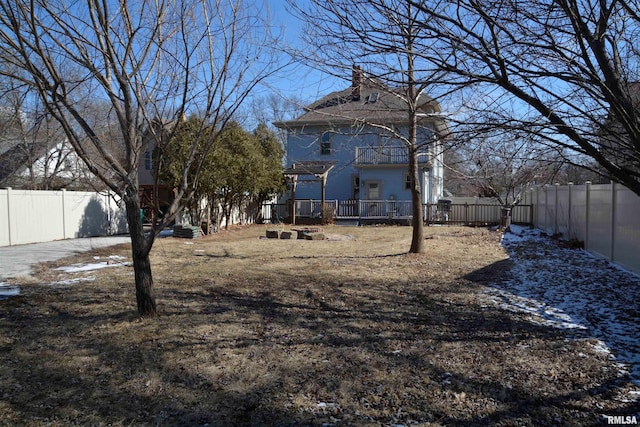 644 S Randolph St, Macomb, IL 61455 - view of yard featuring a fenced backyard