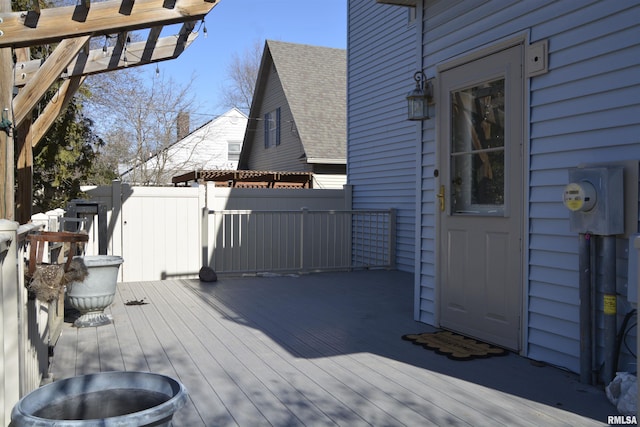 644 S Randolph St, Macomb, IL 61455 - view of wooden deck