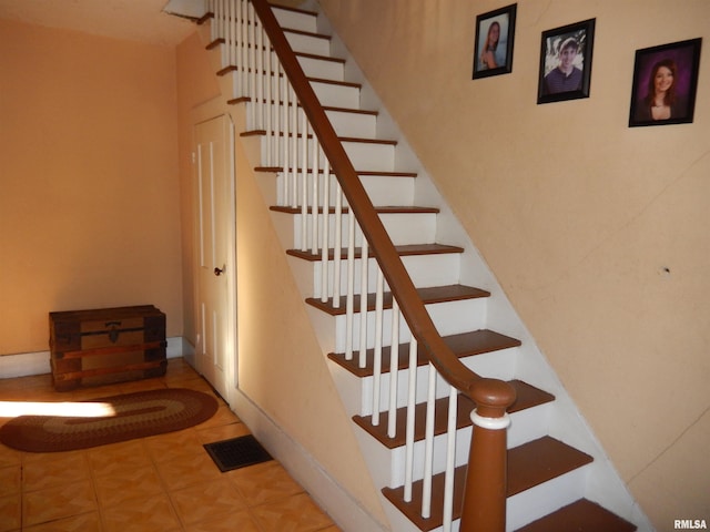 stairway with visible vents