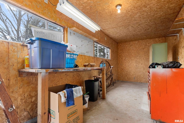 view of storage room