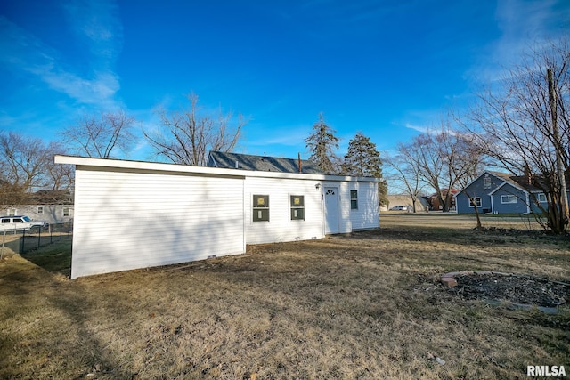 exterior space with fence