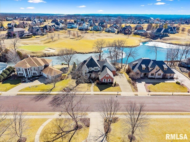 drone / aerial view featuring a residential view