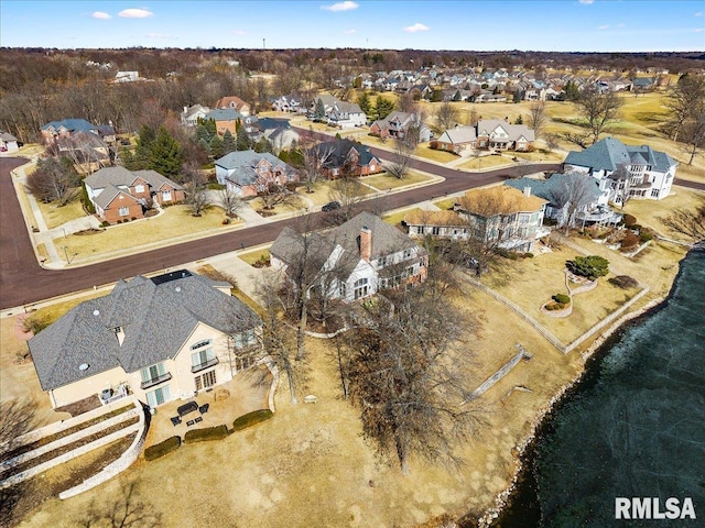 bird's eye view featuring a residential view