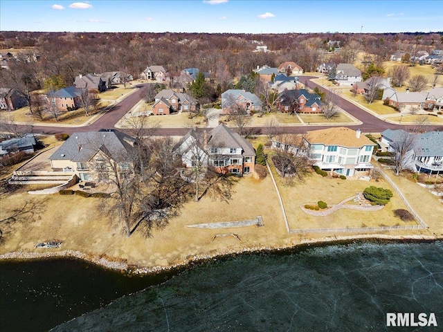 aerial view featuring a residential view