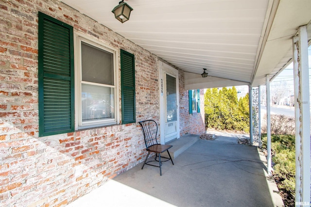 view of patio / terrace with a porch