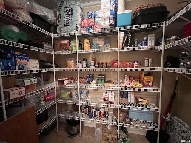 view of pantry