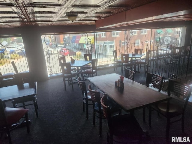 dining area featuring a healthy amount of sunlight