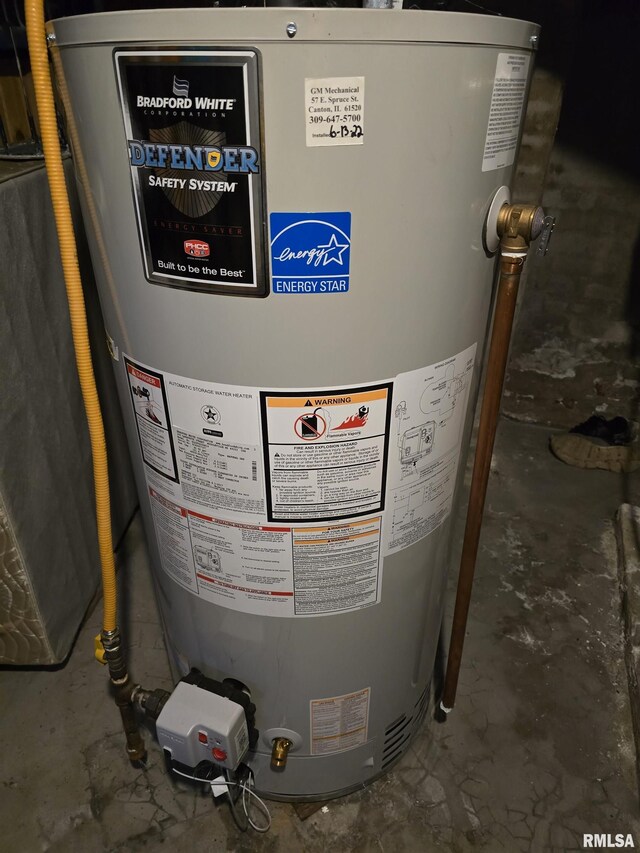 utilities featuring water heater