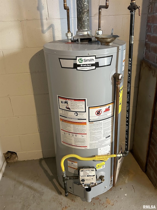 utilities with gas water heater