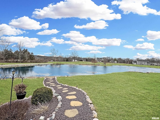 view of water feature