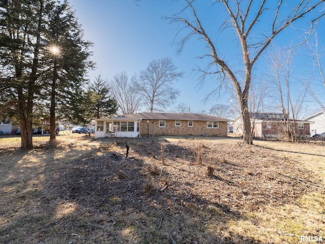 view of ranch-style home