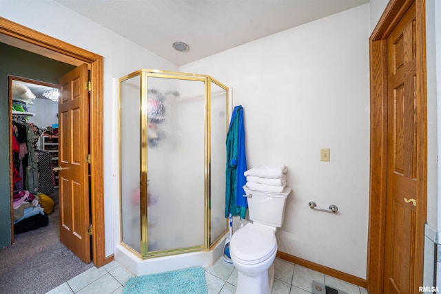 2268 E Knox St, Galesburg, IL 61401 - full bath featuring tile patterned floors, baseboards, and a stall shower