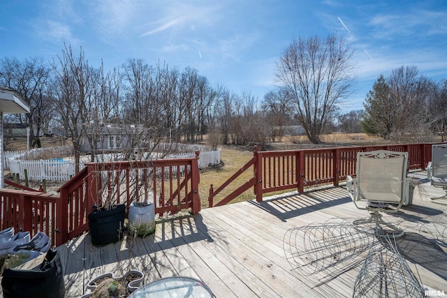 2268 E Knox St, Galesburg, IL 61401 - view of wooden deck