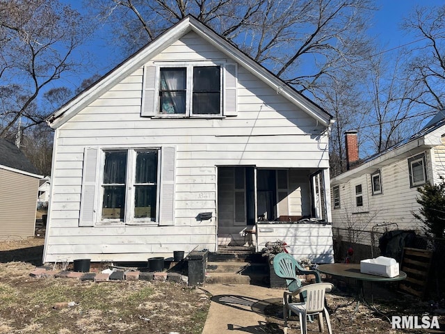 view of rear view of property