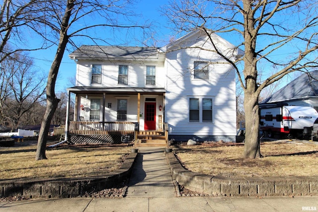 view of front of house featuring a porch