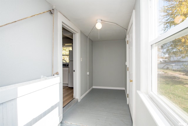 hall with baseboards