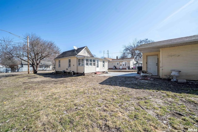 exterior space featuring a yard