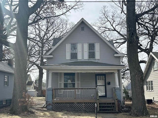 view of front of house with a porch