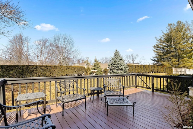 view of wooden terrace