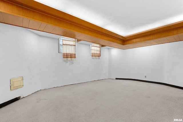 spare room featuring carpet flooring