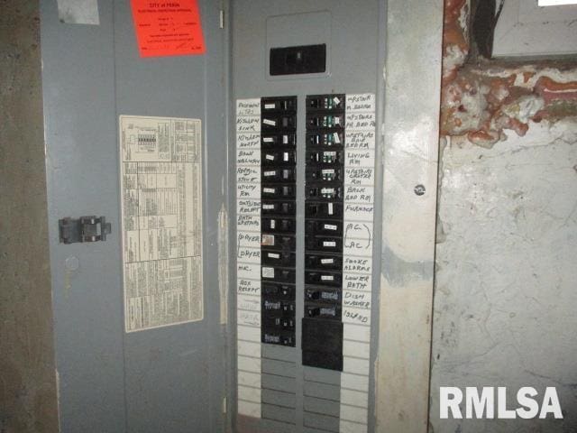 utility room featuring electric panel