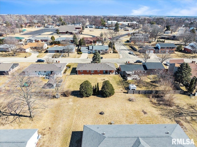 bird's eye view featuring a residential view