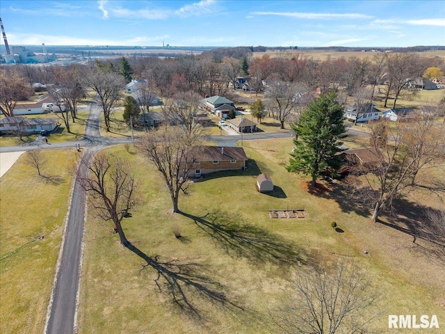 birds eye view of property featuring a residential view