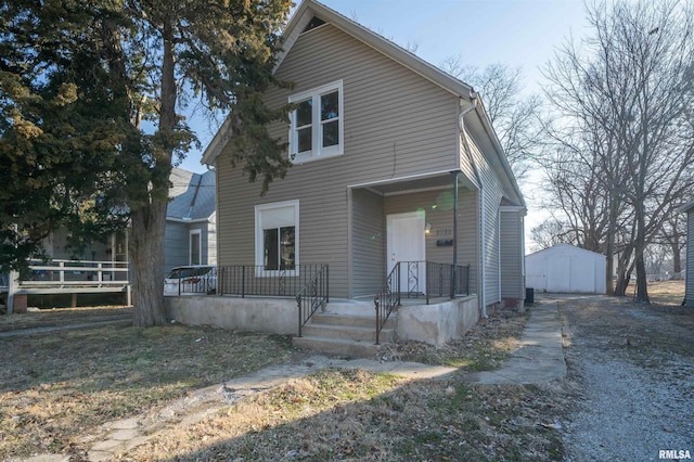 view of front of home