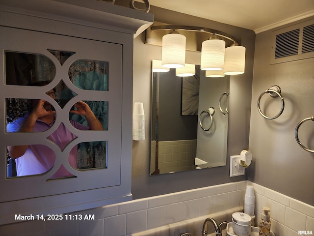 bathroom with visible vents