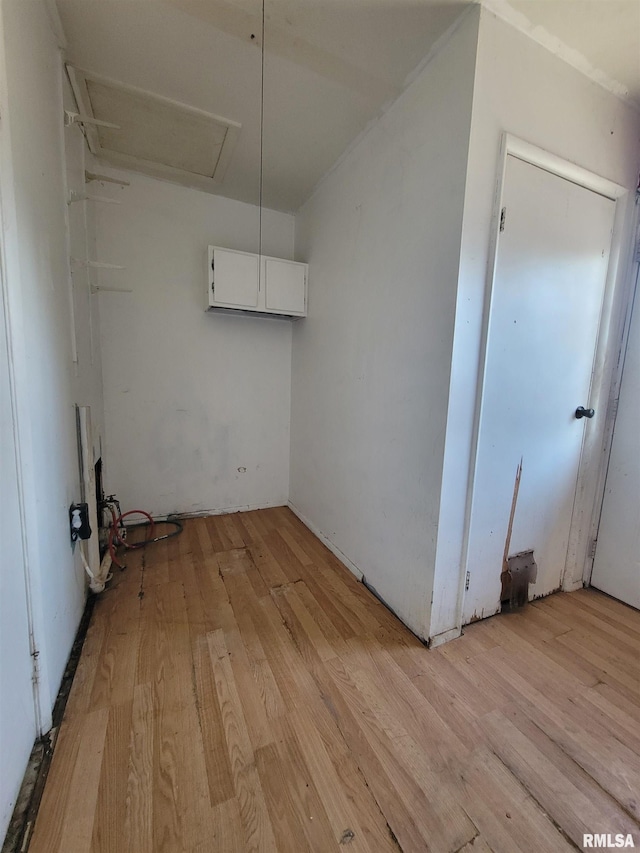 interior space featuring light wood finished floors