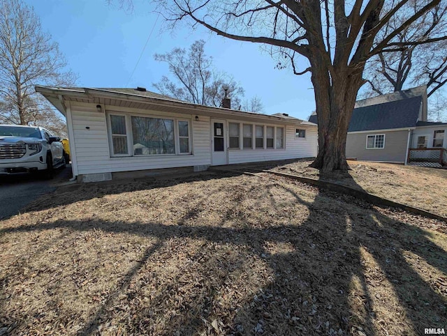 view of back of property