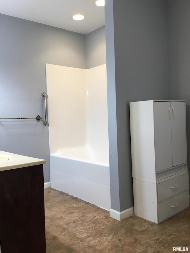 1209 S 4th St, Pekin, IL 61554 - bathroom with vanity and baseboards