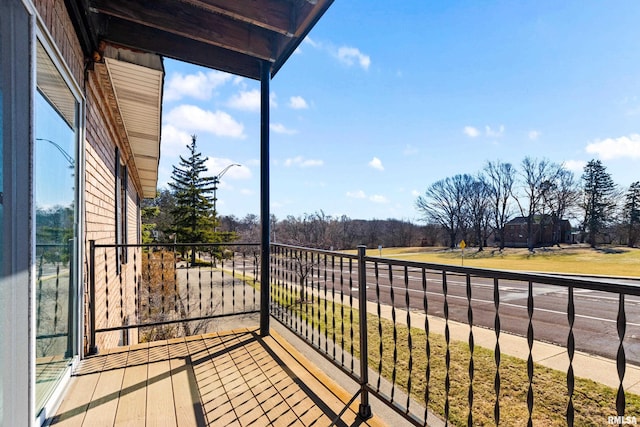 view of balcony