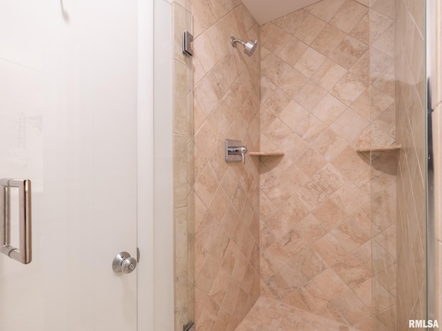 full bathroom with a stall shower